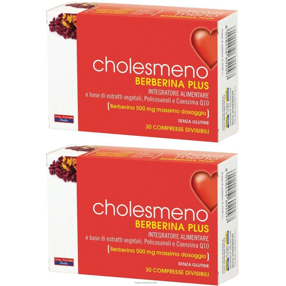 Cerca Prezzi di cholesmeno berberina plus 30 compresse 2x36 g e acquista online