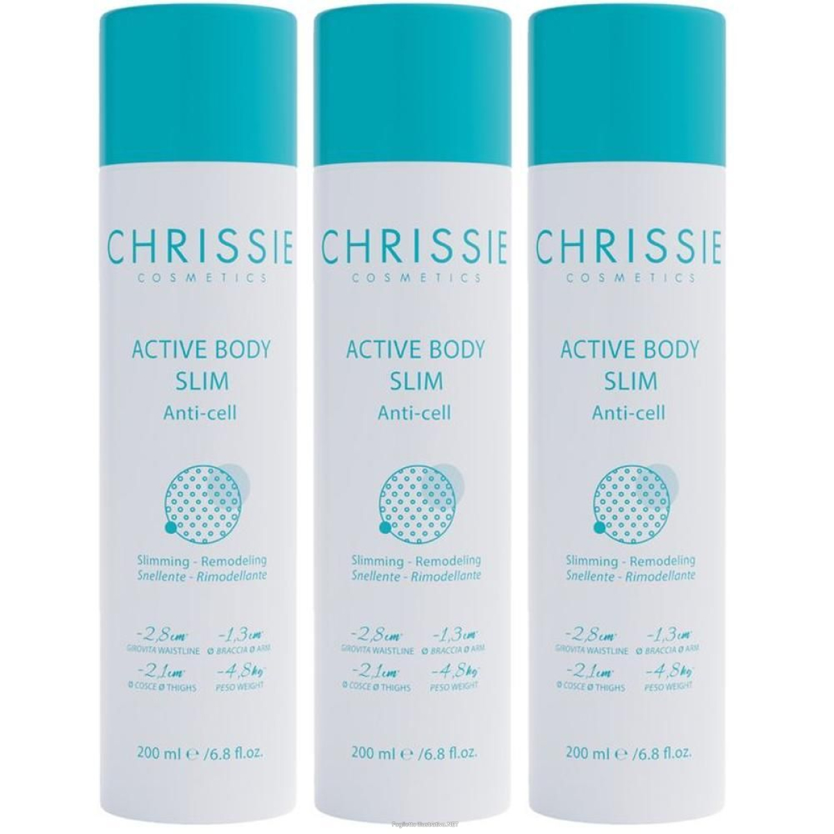 Cerca Prezzi di chrissie active body slim anti-cell 3x200 ml crema e acquista online