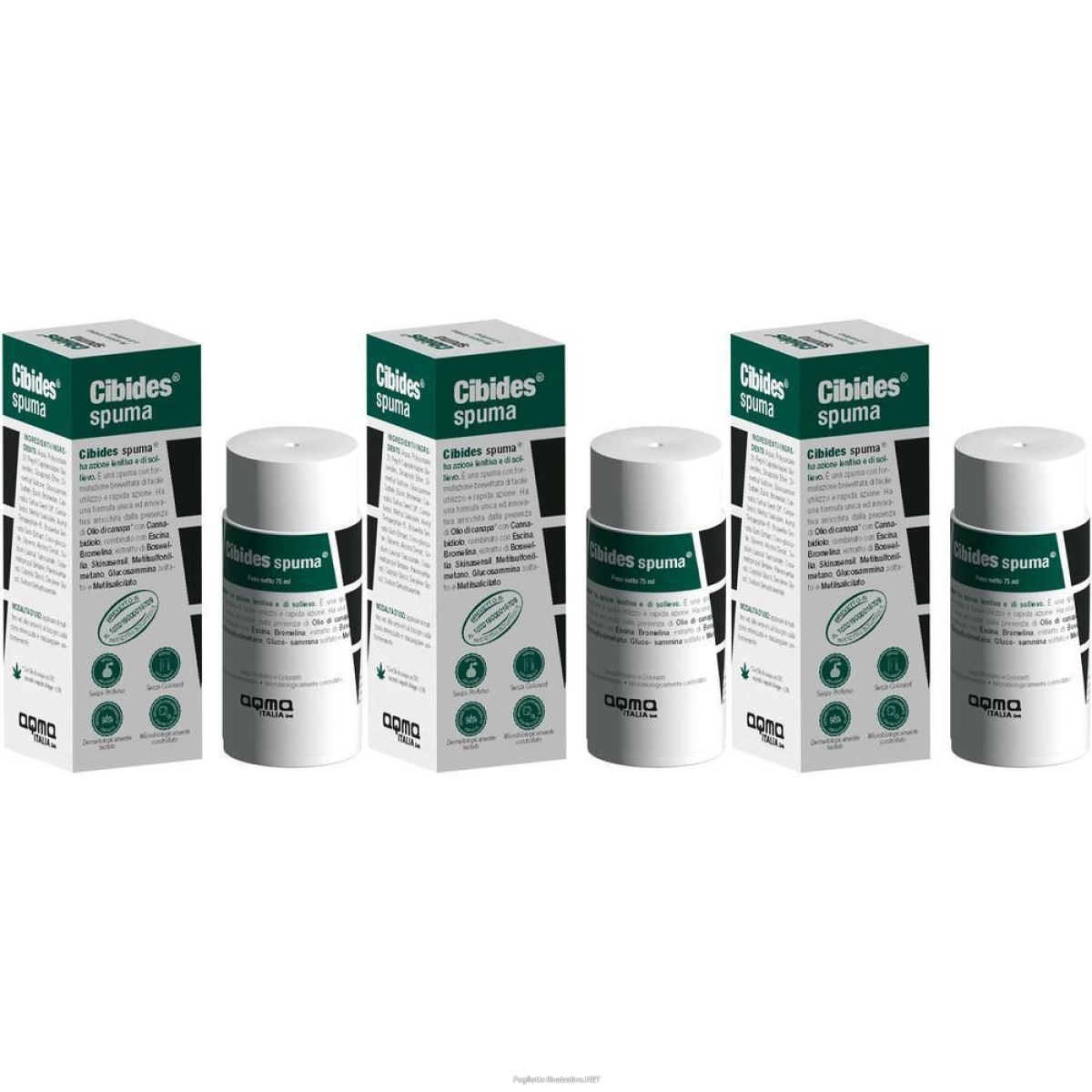 Cerca Prezzi di cibides spuma 3x75 ml e acquista online