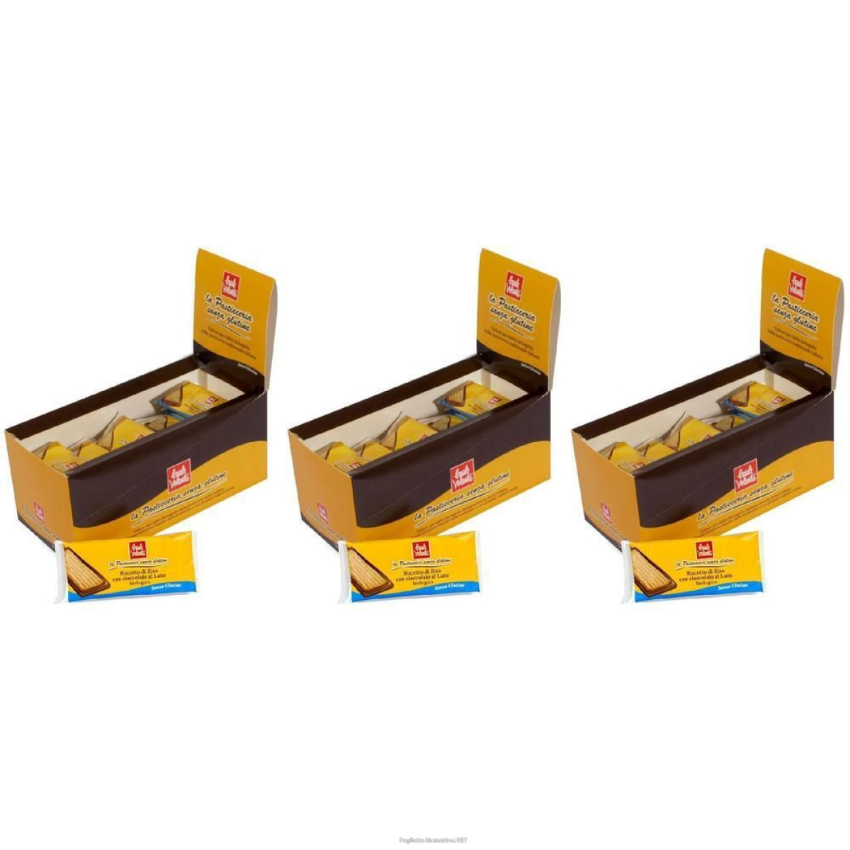 Cerca Prezzi di cioccolato al latte con biscotto di riso linea frollini senza glutine e acquista online