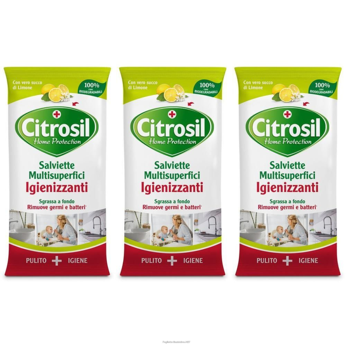 Cerca Prezzi di citrosil salviette igienizzanti limone 3x40 pz e acquista online