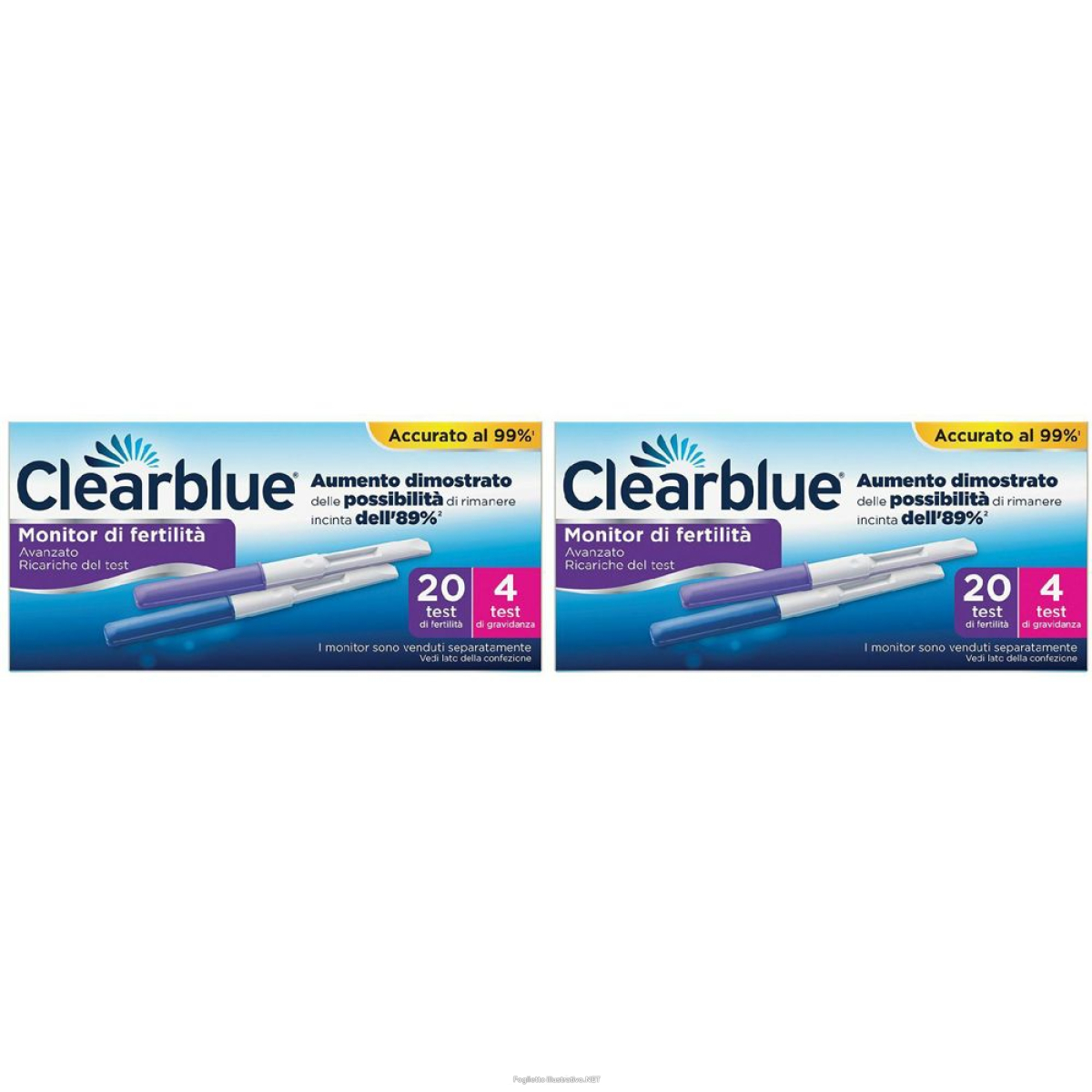 Cerca Prezzi di clearblue ricariche per monitor di fertilità 20 test + 4 e acquista online