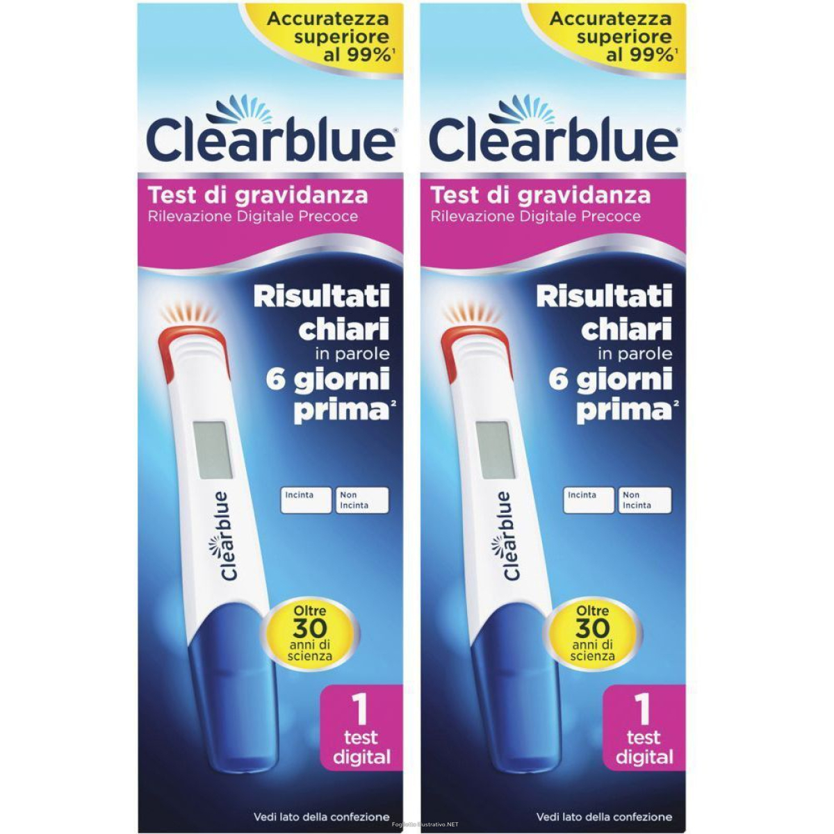clear blue test di gravidanza