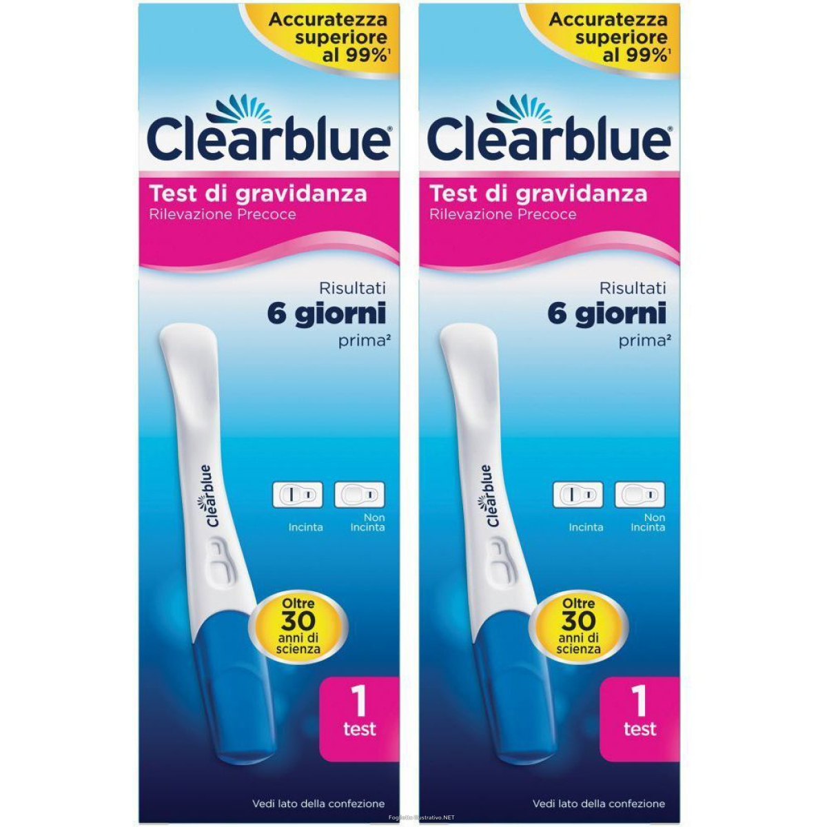 Cerca Prezzi di clearblue® test di gravidanza rivelazione precoce set da 2 2x1 pz e acquista online
