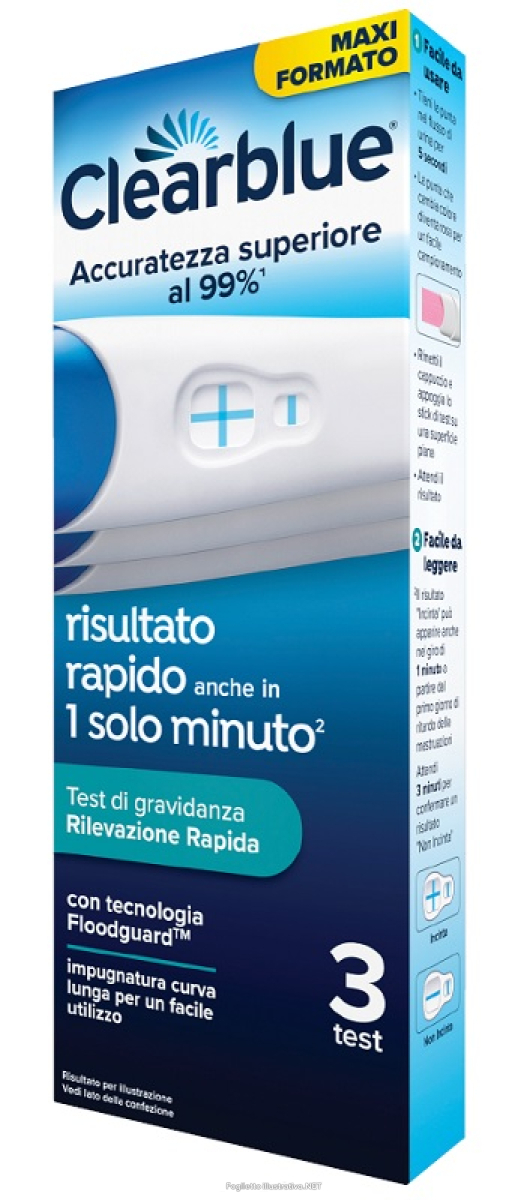 Cerca Prezzi di clearblue test gravidanza rilevazione rapida 3 pezzi e acquista online