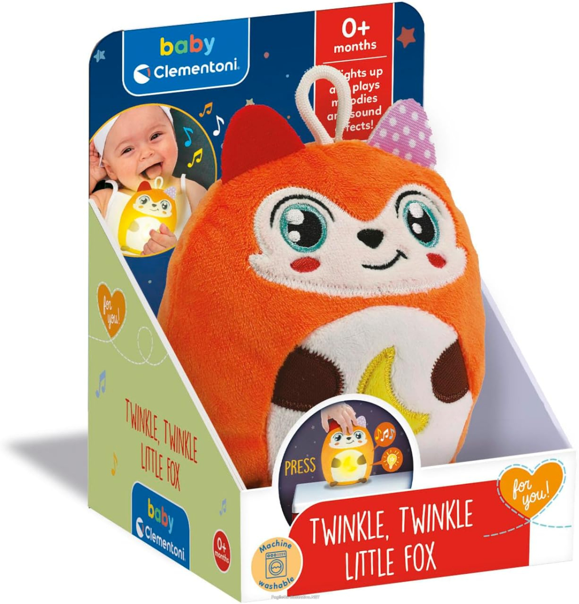 Cerca Prezzi di clementoni twinkle twinkle little fox luce notturna peluche neonati 0+ mesi e acquista online