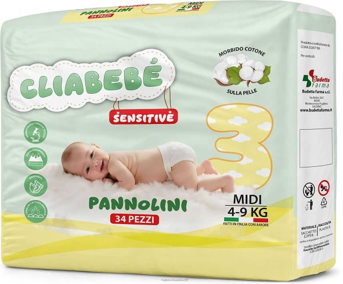 Cerca Prezzi di cliabebè pannolini taglia 3, 34 pezzi e acquista online