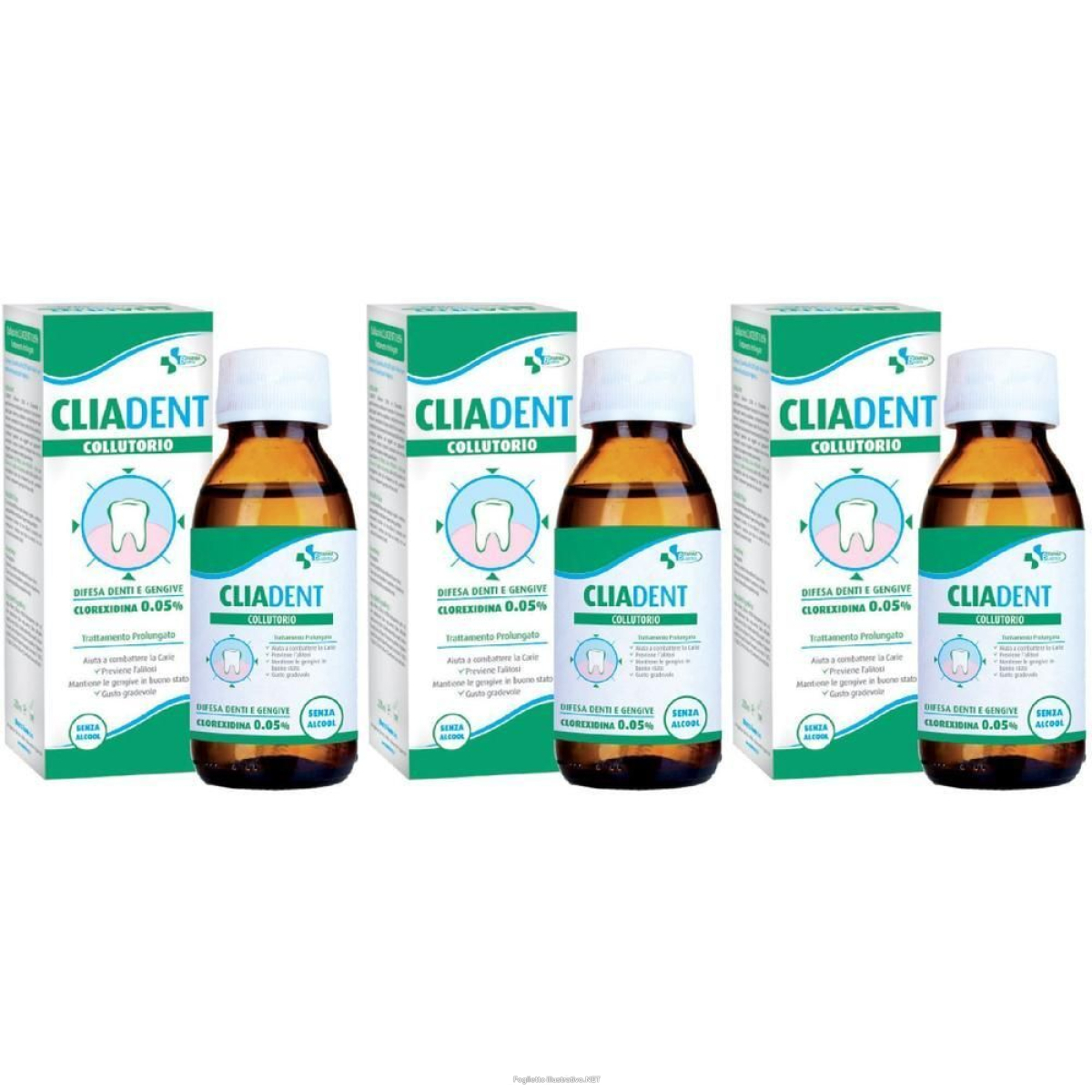 Cerca Prezzi di cliadent clorexidina 0,05% 3x200 ml collutorio e acquista online