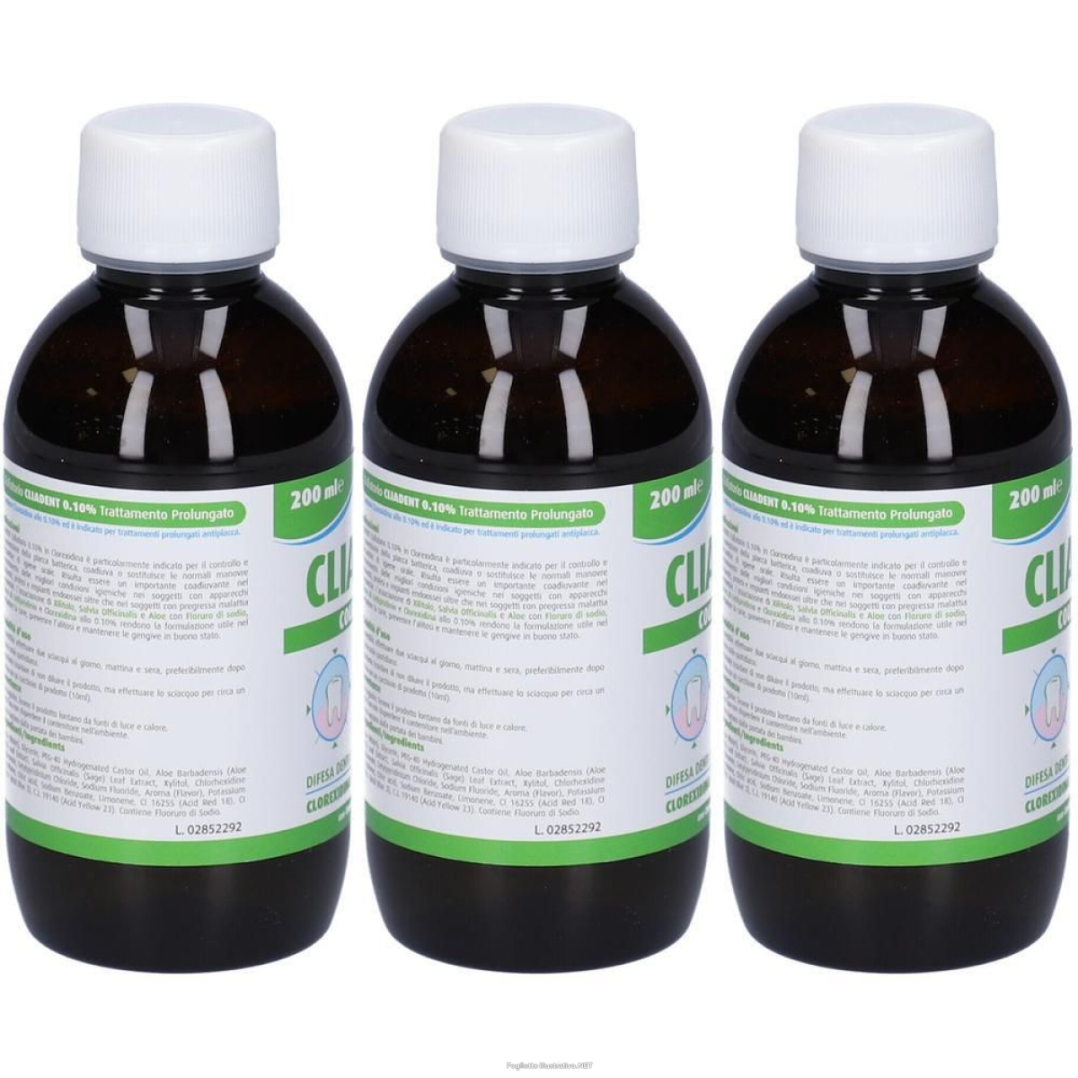 Cerca Prezzi di cliadent collutorio 0,1% clorexidina 200 ml 3x200 ml e acquista online