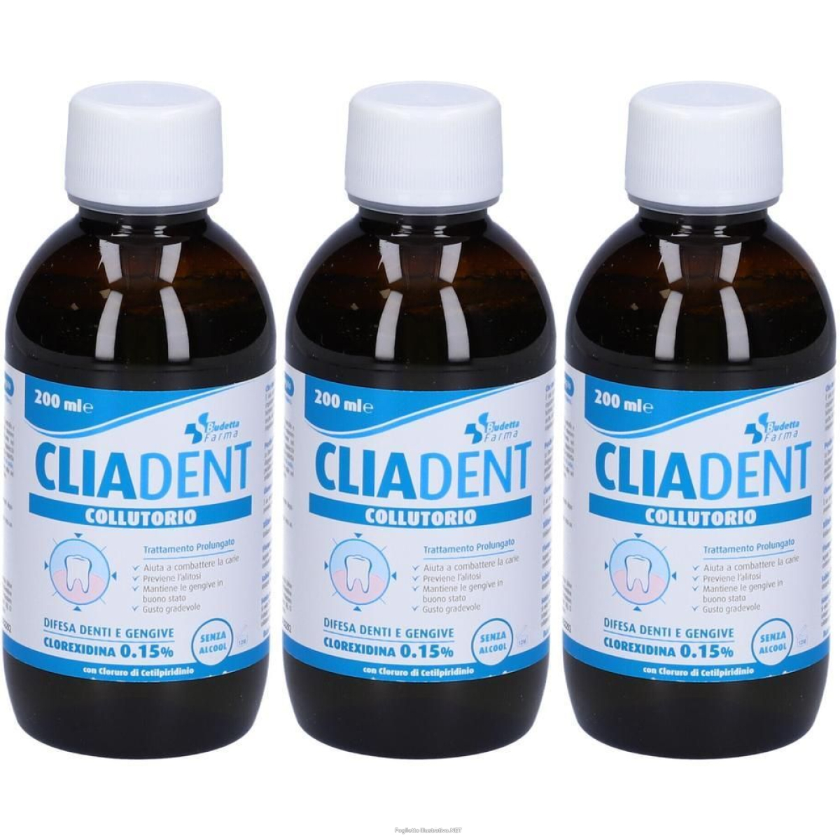 Cerca Prezzi di cliadent collutorio 0,15% clorexidina 250ml 3x200 ml e acquista online