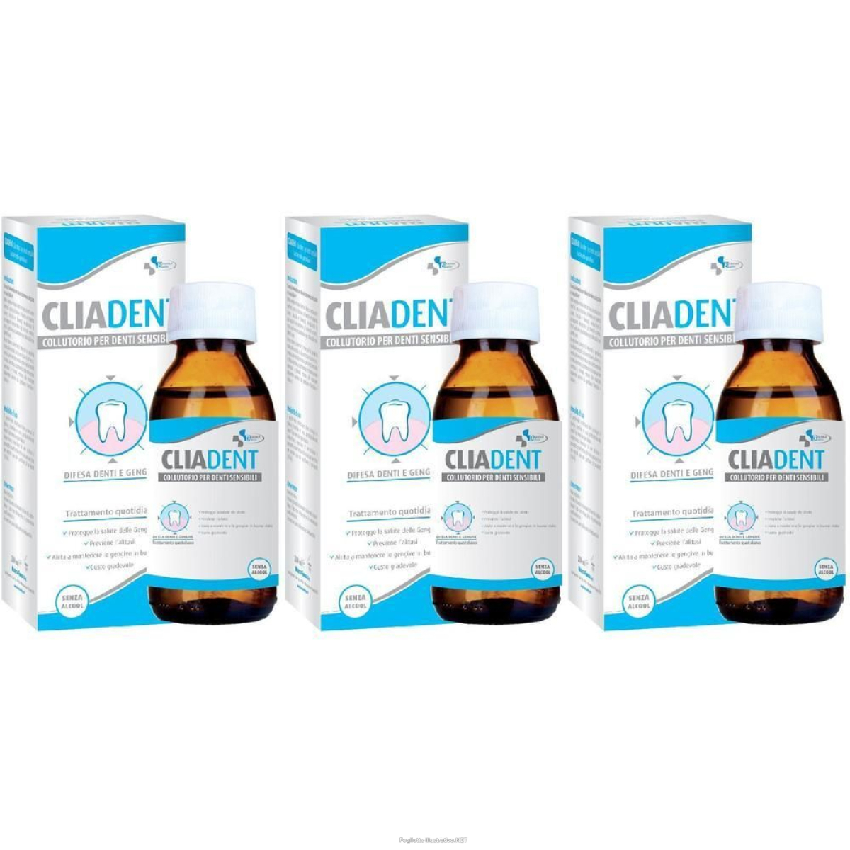 Cerca Prezzi di cliadent collutorio denti sensibili 3x200 ml e acquista online