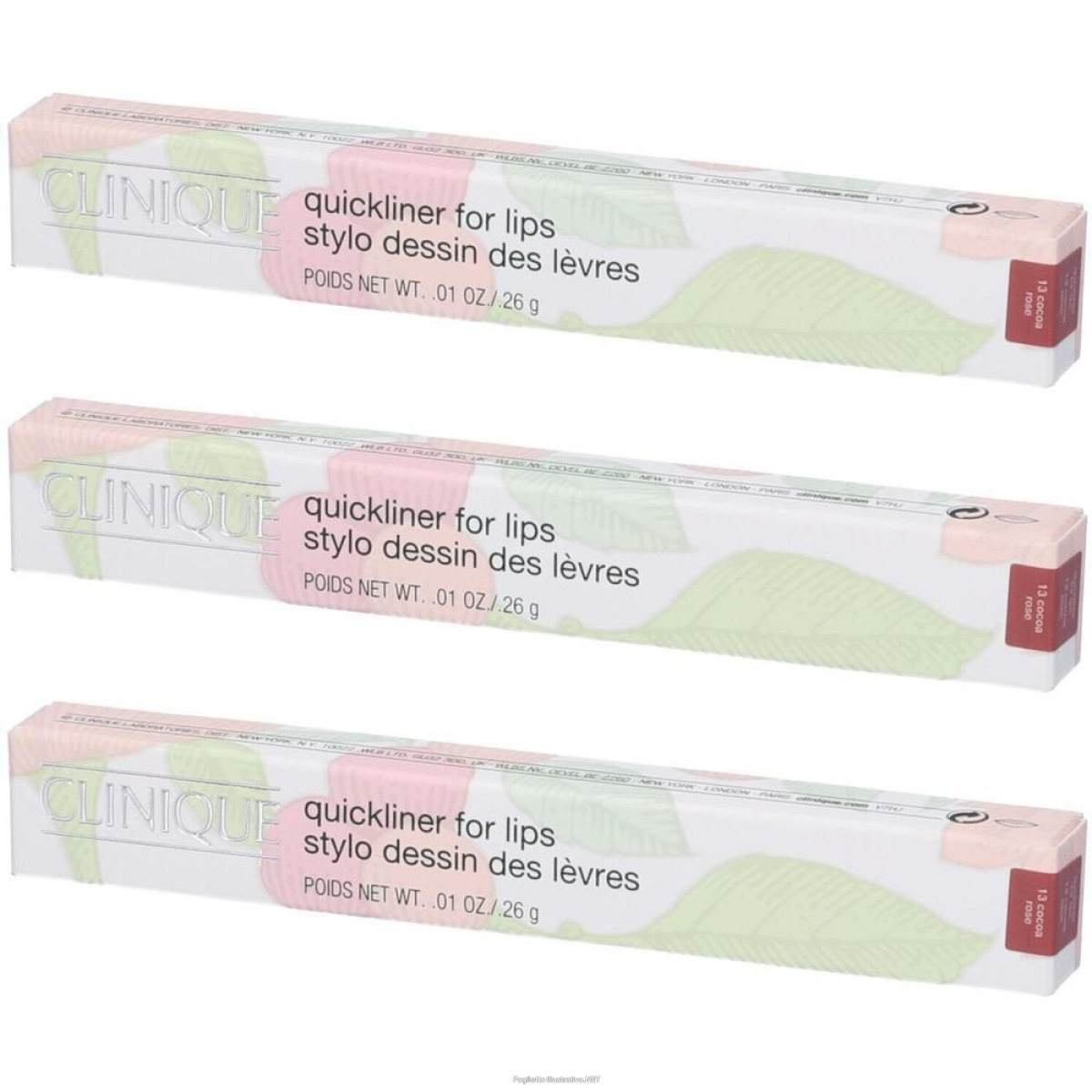 Cerca Prezzi di clinique quickliner™ for lips matita labbra colore 13 cocoa rose 3x0,2 e acquista online