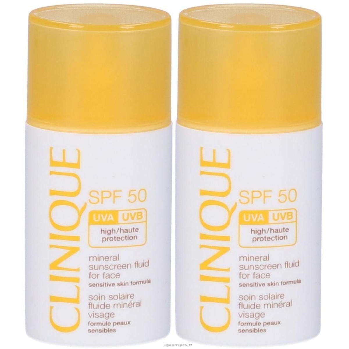 Cerca Prezzi di clinique sun™ sun care mineral face fluido spf50 2x30 ml e acquista online