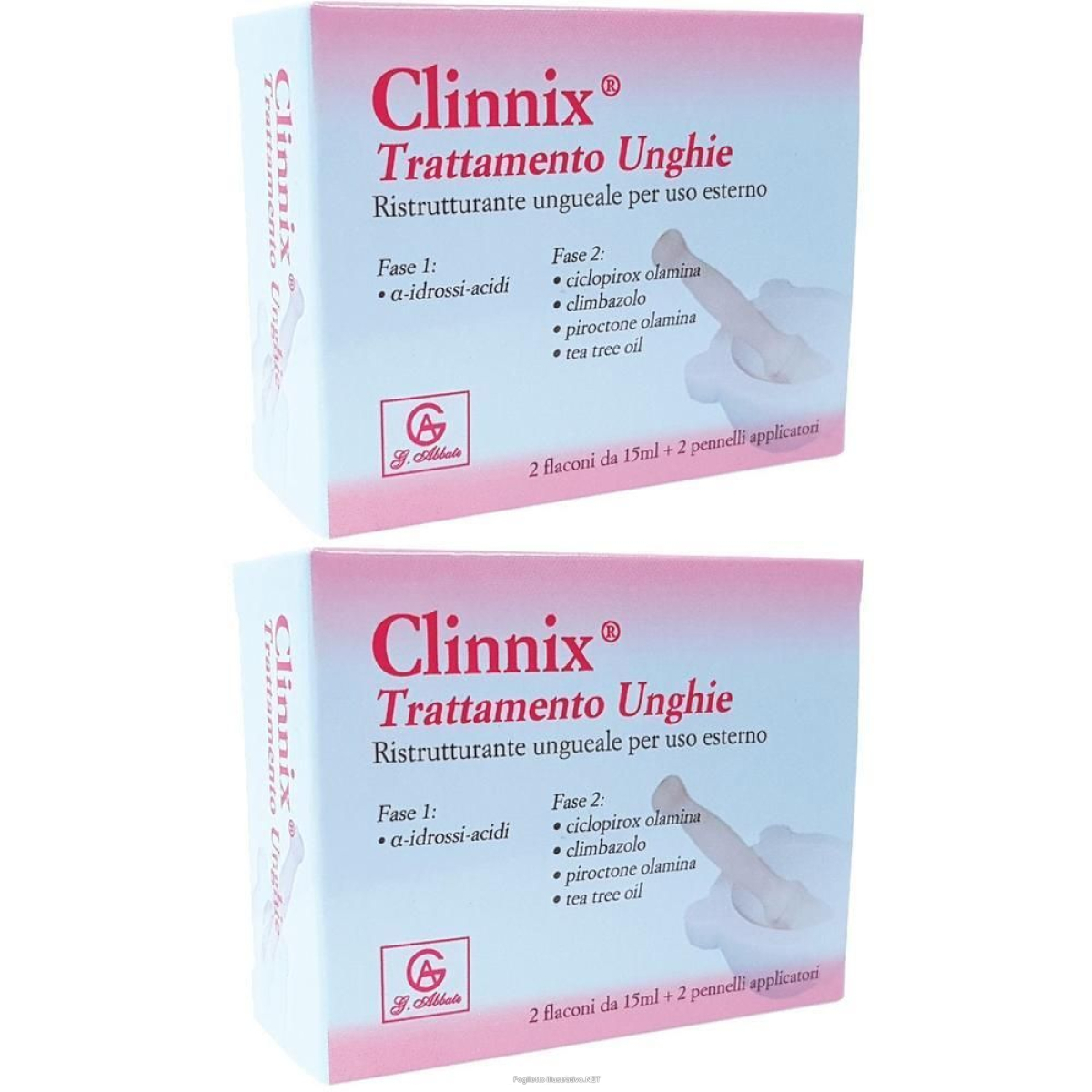 Cerca Prezzi di clinnix trattamento unghie con pennelli applicatori 2x15 ml e acquista online