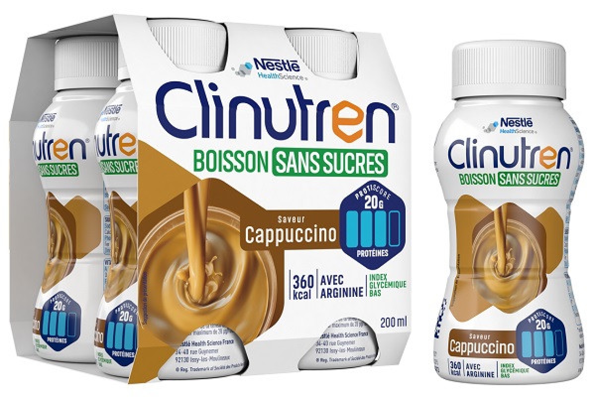 Cerca Prezzi di Clinutren boisson sans sucres cappuccino 4 bottigliette da 200 ml senza glutine senza lattosio con edulcoranti e acquista online