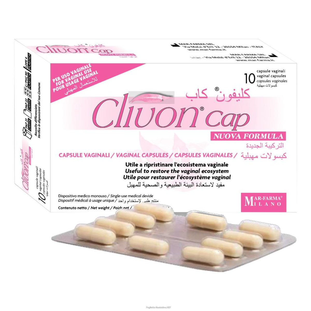 Cerca Prezzi di clivon cap nuova formula 10 capsule vaginali e acquista online