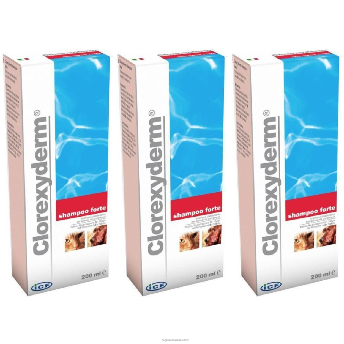 Cerca Prezzi di clorexyderm shampoo forte 200 ml 3x200 ml e acquista online