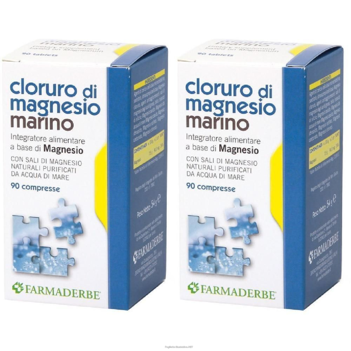 Cerca Prezzi di cloruro di magnesio marino compresse 2x90 pz e acquista online