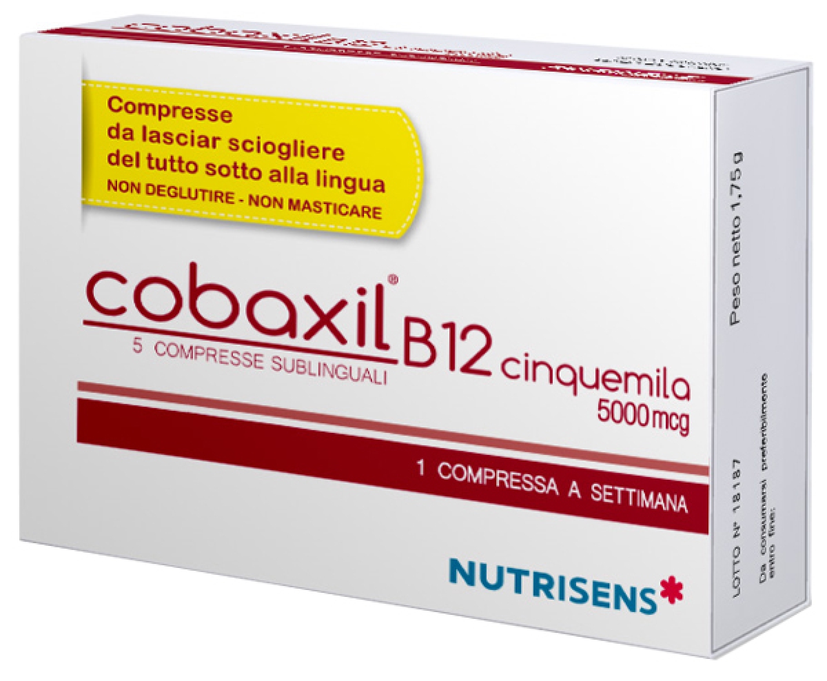 Cerca Prezzi di Cobaxil b12 cinquemila 5000 mcg - alimento a fini medici speciali con vitamina b12 sublinguale 5 compresse e acquista online
