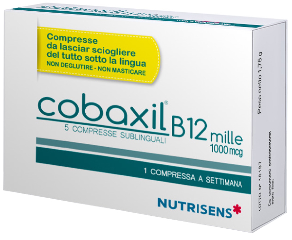 Cerca Prezzi di Cobaxil b12 mille 1000 mcg - alimento a fini medici speciali con vitamina b12 sublinguale 5 compresse e acquista online