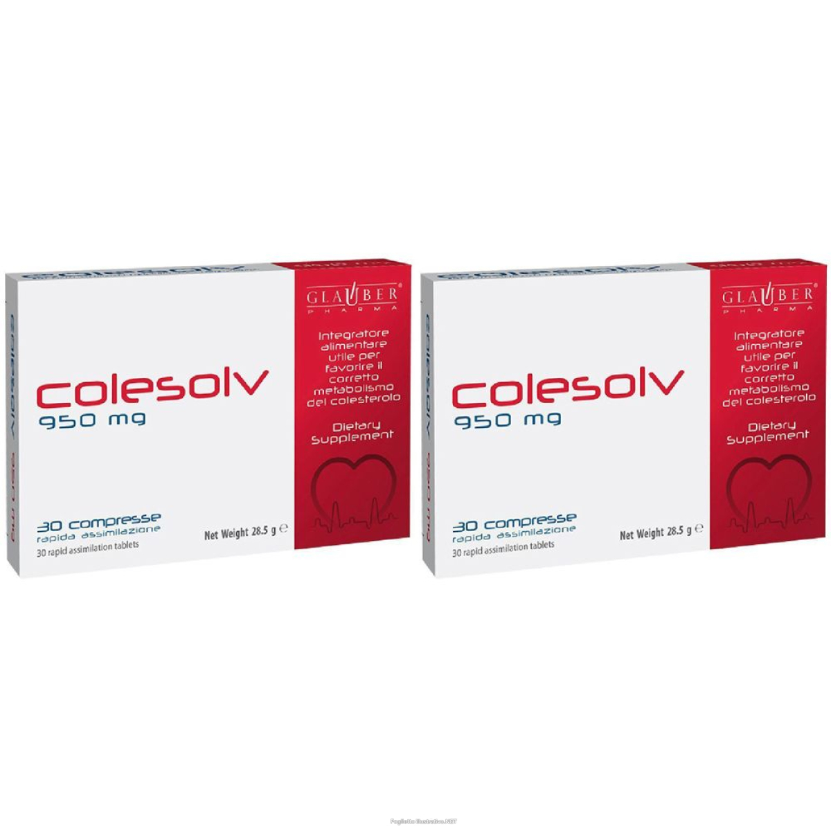 Cerca Prezzi di colesolv glauber 30 compresse set da 2 2x30 pz e acquista online