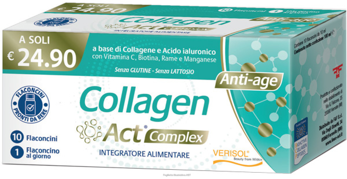 Cerca Prezzi di collagen act complex integratore per il benessere della pelle 10 flaconcini e acquista online