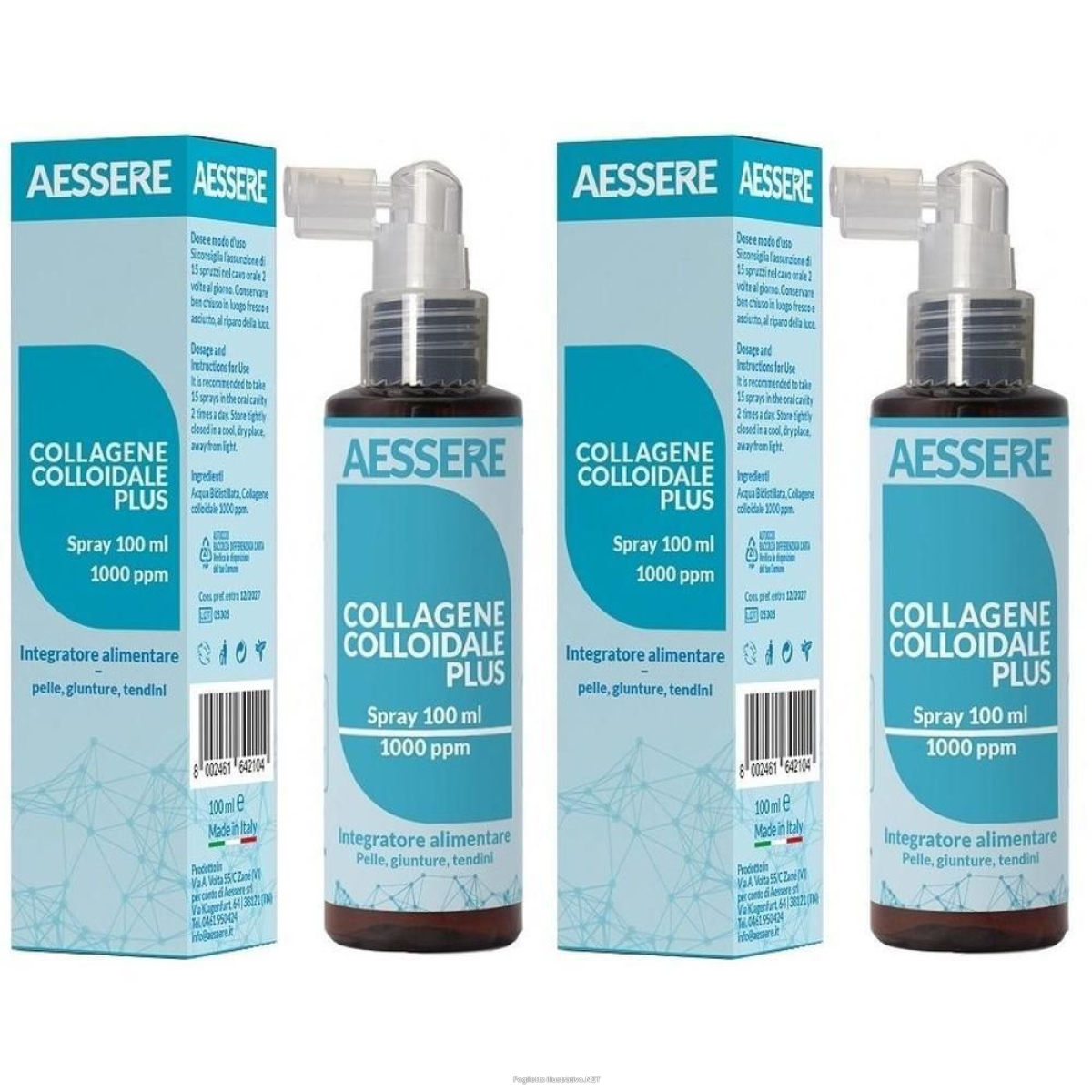 Cerca Prezzi di collagene colloidale plus 1000ppm 100 ml 2x100 ml spray orale e acquista online