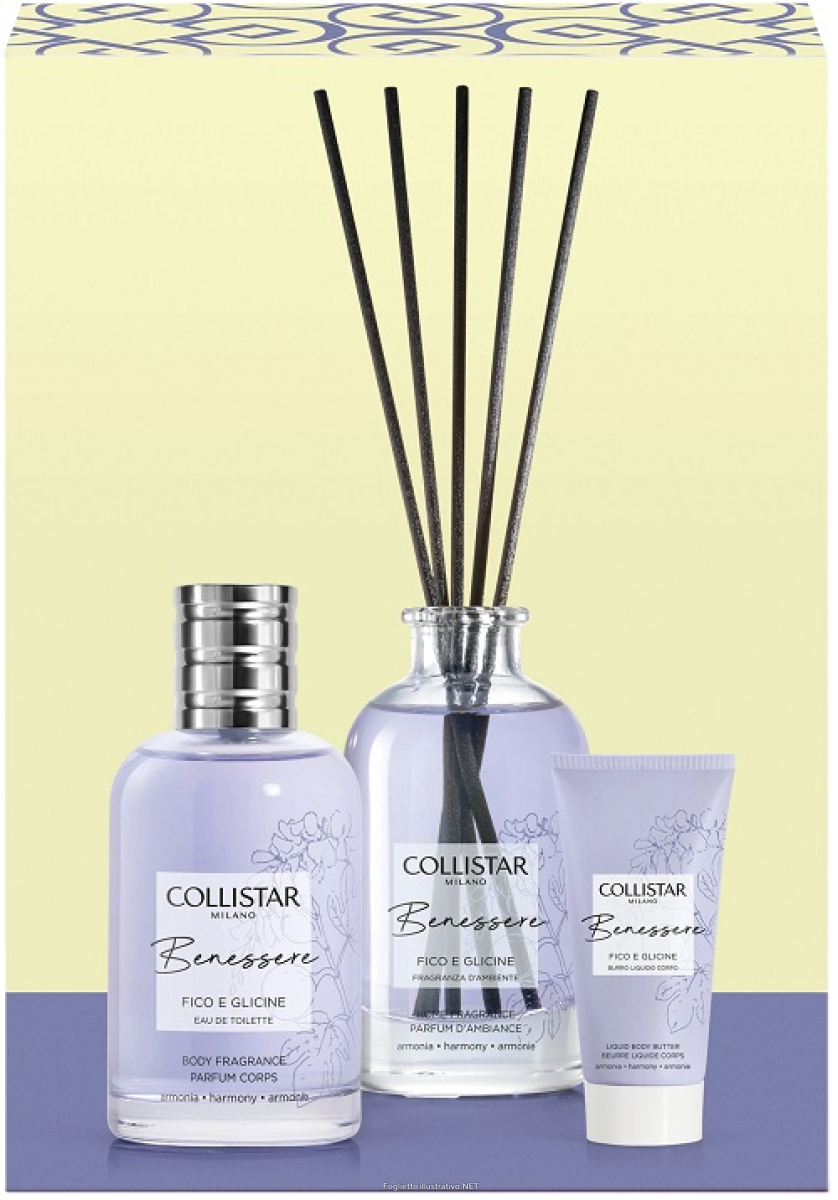 Cerca Prezzi di collistar cofanetto benessere fico e glicine eau de toilette 100ml + burro liquido corpo 50ml + fragranza d'ambiente collistar e acquista online
