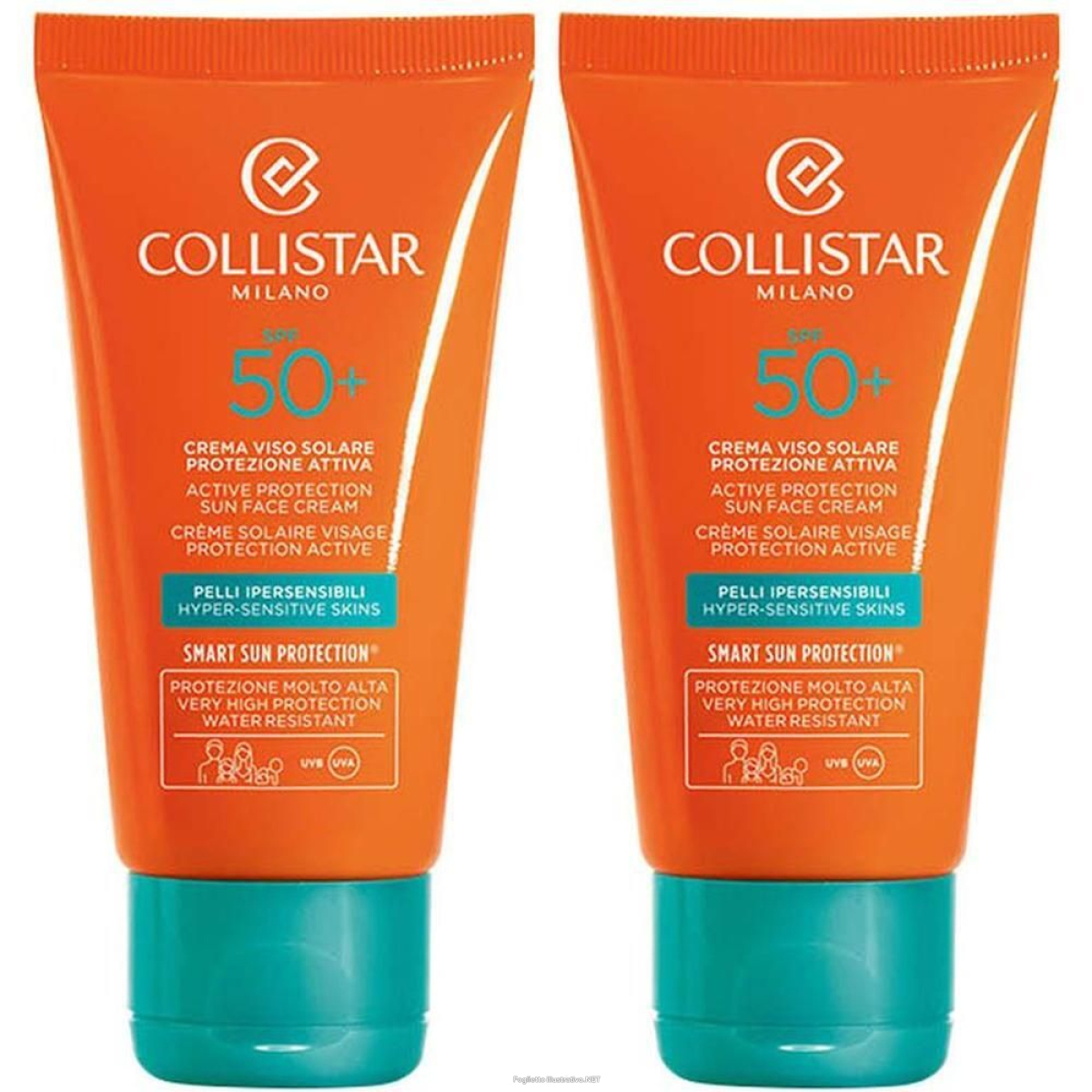 Cerca Prezzi di collistar crema viso solare protezione attiva spf 50+ 2x50 ml e acquista online