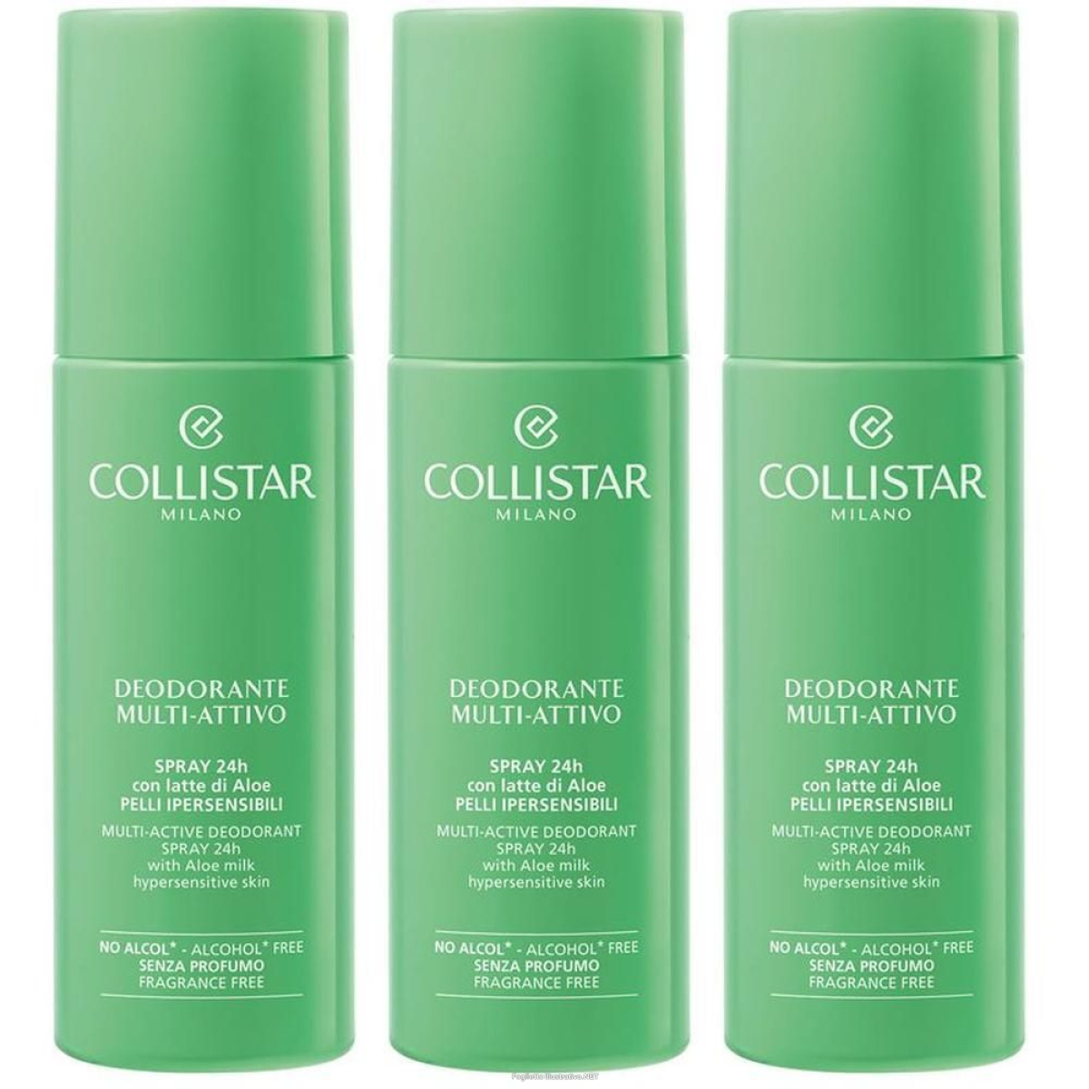 Cerca Prezzi di collistar deodorante multi-attivo pelli ipersensibili 3x100 ml spray e acquista online