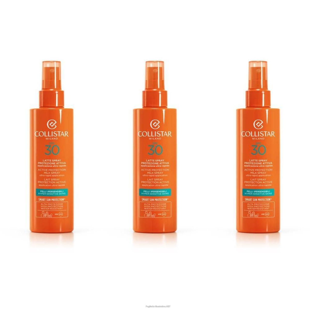 Cerca Prezzi di collistar latte spray protezione attiva pelli ipersensibili spf 30 3x2 e acquista online