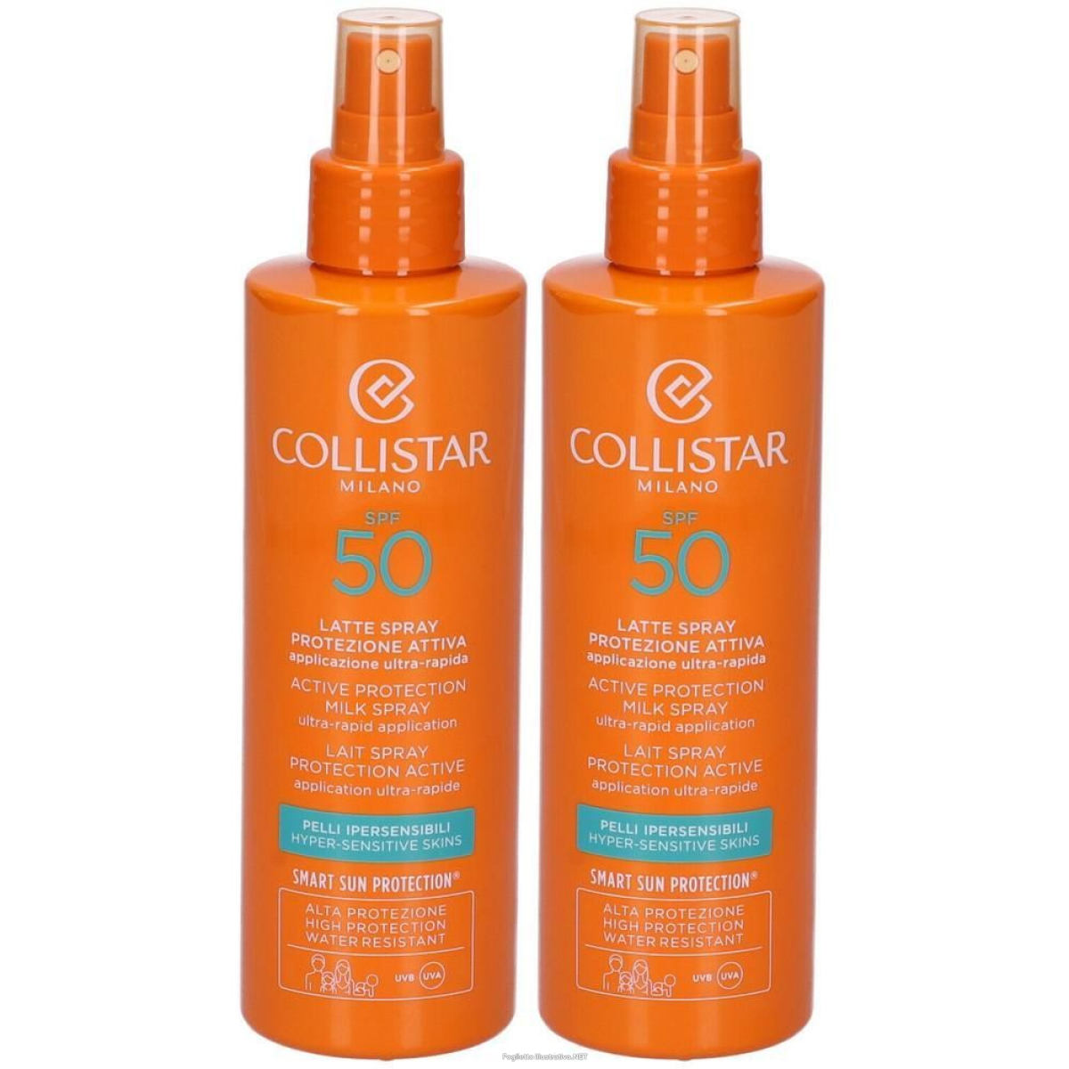 Cerca Prezzi di collistar latte spray protezione attiva pelli ipersensibili spf50 2x20 e acquista online