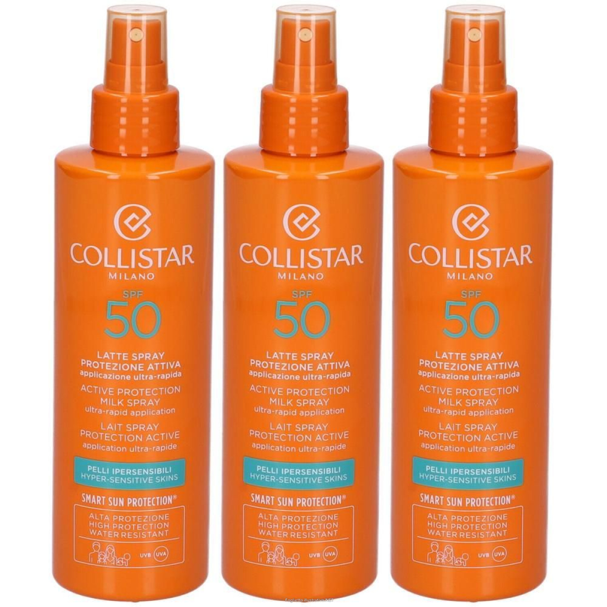 Cerca Prezzi di collistar latte spray protezione attiva pelli ipersensibili spf50 3x20 e acquista online