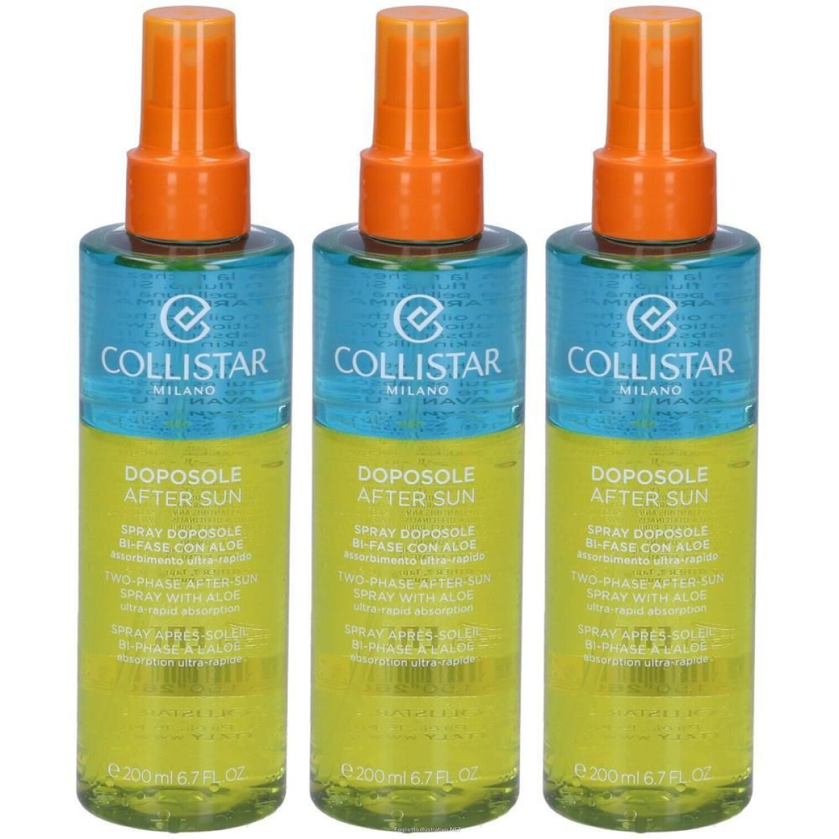 Cerca Prezzi di collistar spray doposole bi-fase con aloe 3x200 ml e acquista online