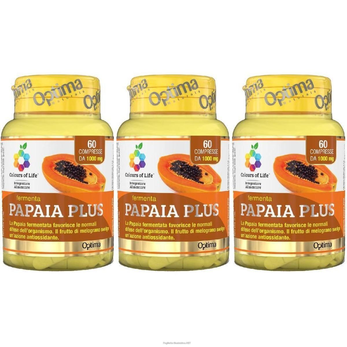 Cerca Prezzi di colours of life fermenta papaia plus 60 compresse 1000 mg 3x60 pz comp e acquista online
