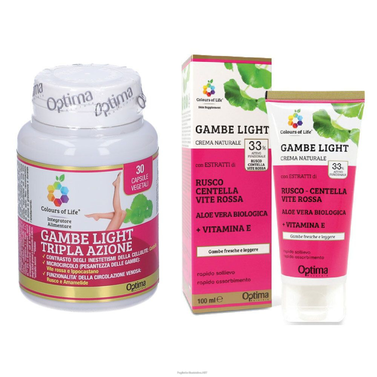 Cerca Prezzi di colours of life gambe light tripla azione + crema 1 pz set e acquista online