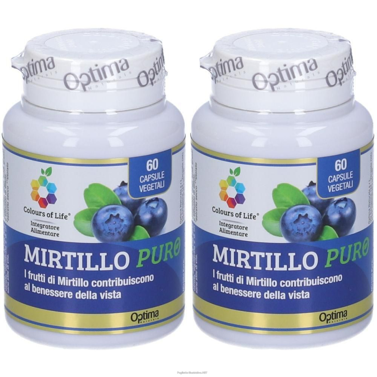 Cerca Prezzi di colours of life mirtillo puro 2x30 g capsule e acquista online
