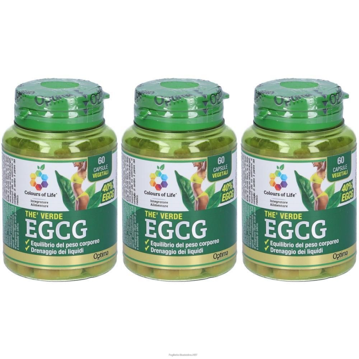Cerca Prezzi di colours of life the verde egcg 60 capsule vegetali 3x60 pz e acquista online