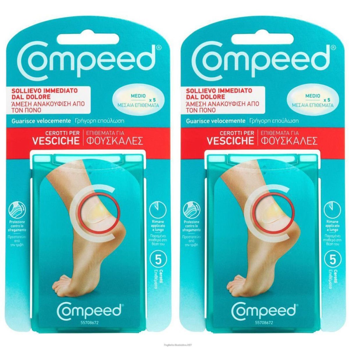Cerca Prezzi di compeed® cerotti per vesciche medio set da 2 2x5 pz cerotto e acquista online