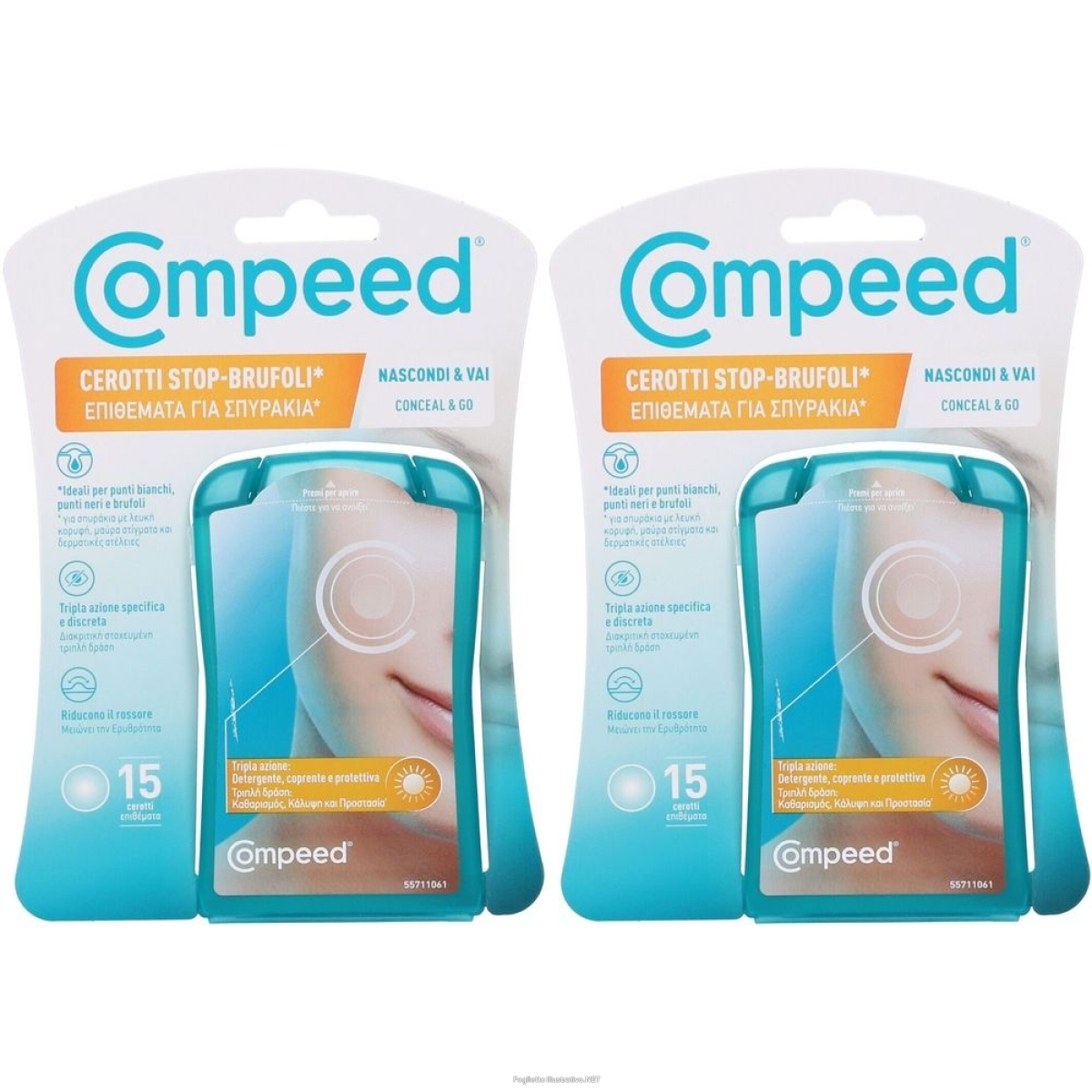 Cerca Prezzi di compeed cerotti stop-brufoli set da 2 2x1 pz cerotto e acquista online