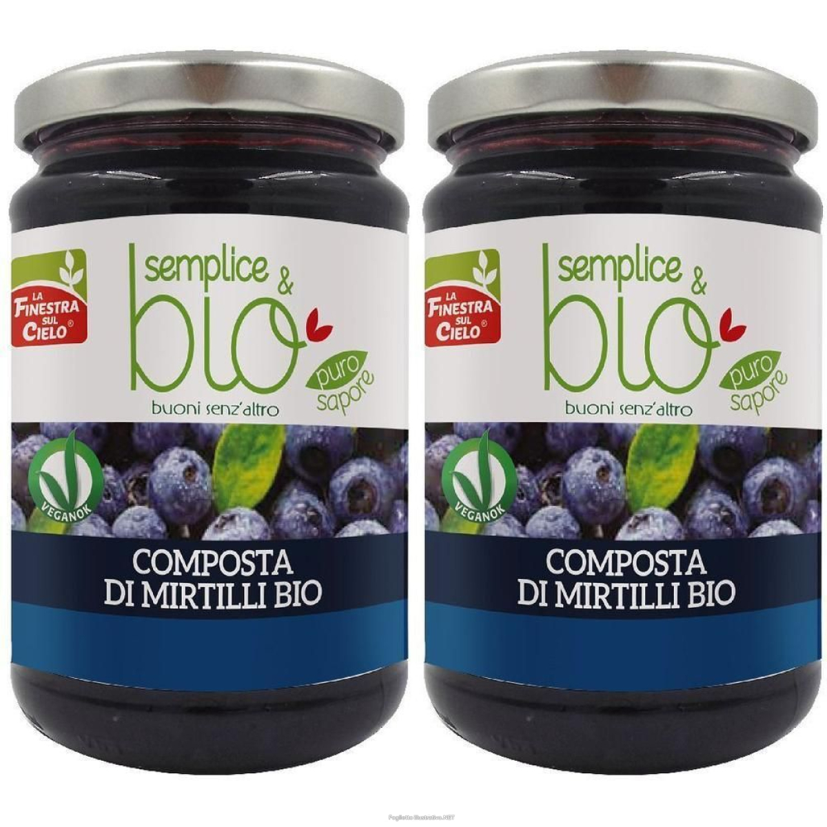 Cerca Prezzi di composta di mirtilli bio con polpa mela 320 g 2x320 g e acquista online