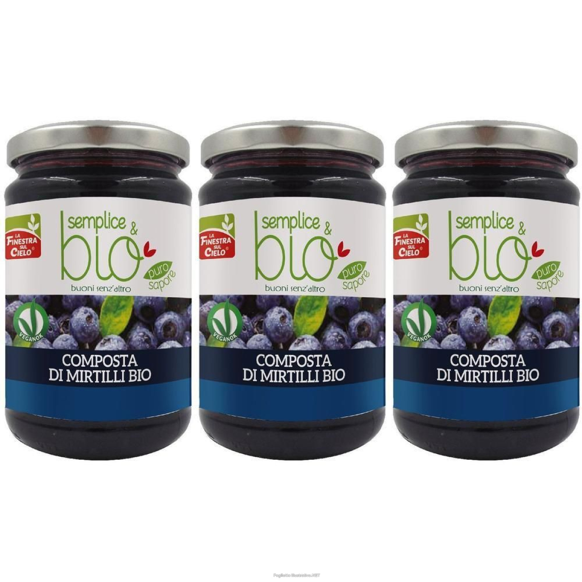 Cerca Prezzi di composta di mirtilli bio con polpa mela 320 g 3x320 g e acquista online