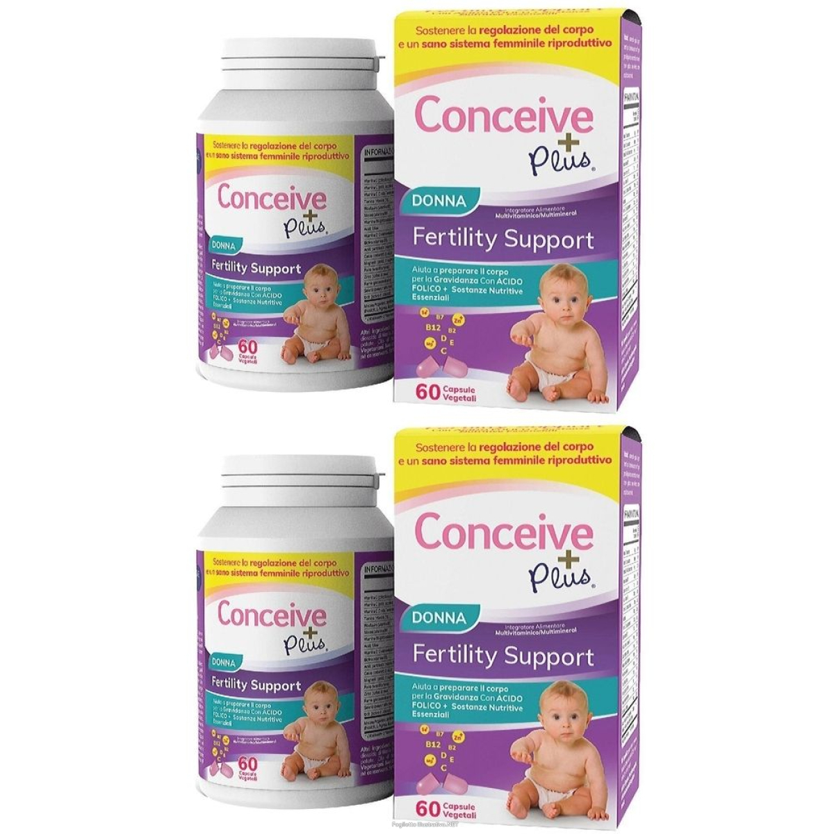 Cerca Prezzi di conceive plus supporto fertilita' femminile 60 capsule set da 2 2x60 p e acquista online