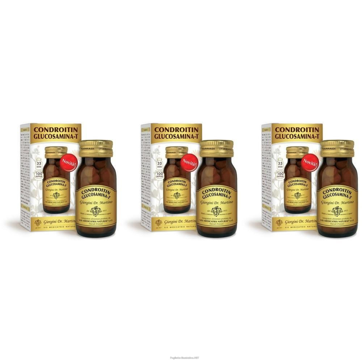 Cerca Prezzi di condroitin glucosamina-t 100 pastiglie 3x100 pz e acquista online