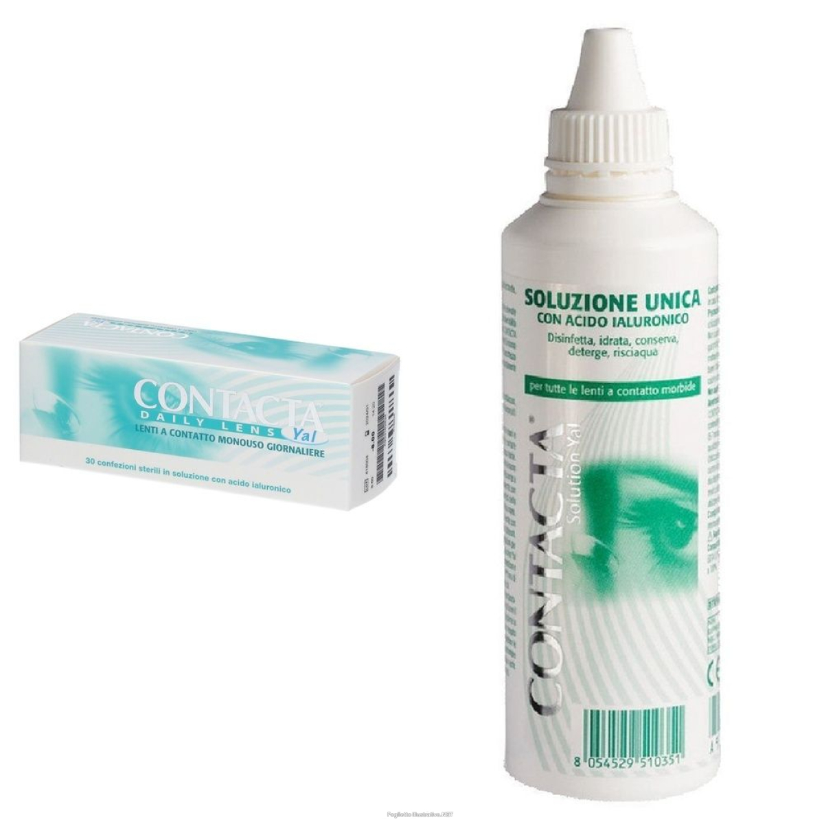 Cerca Prezzi di contacta® daily lens yal -8.00 + soluzione oculare con acido ialuronic e acquista online