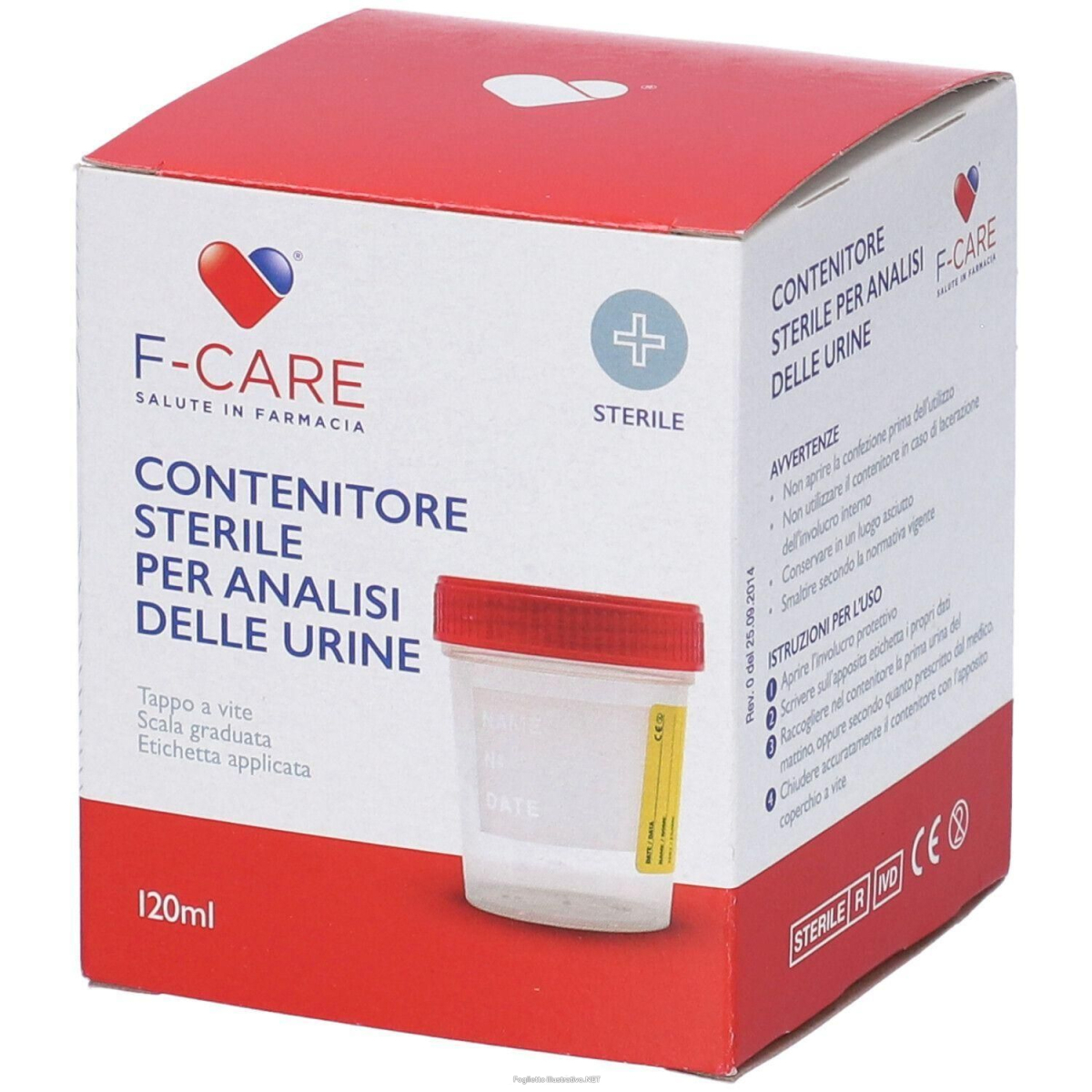 Cerca Prezzi di contenitore sterile f-care per la raccolta urina 120 ml 4x1 st e acquista online