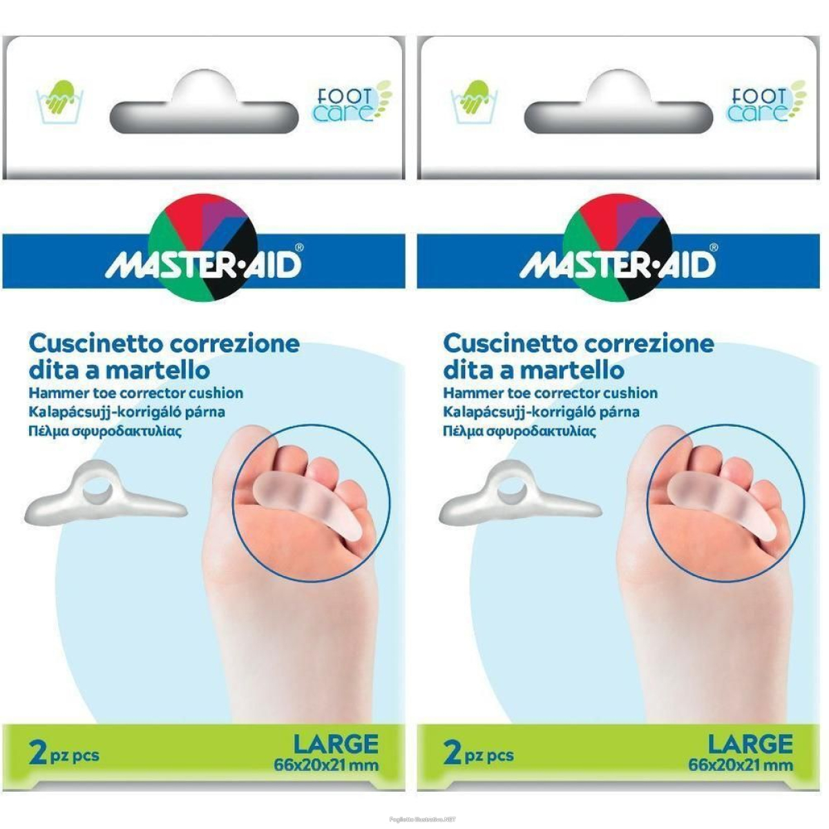 Cerca Prezzi di correttore dita a martello master-aid footcare large 2 pezzi c13 2x2 s e acquista online