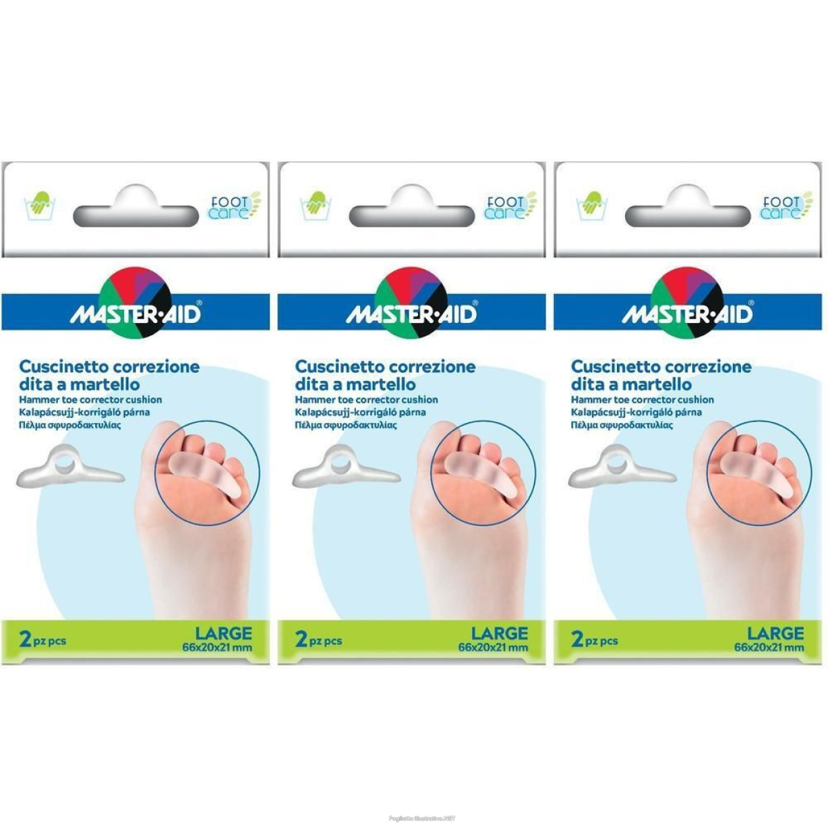 Cerca Prezzi di correttore dita a martello master-aid footcare large 2 pezzi c13 3x2 s e acquista online