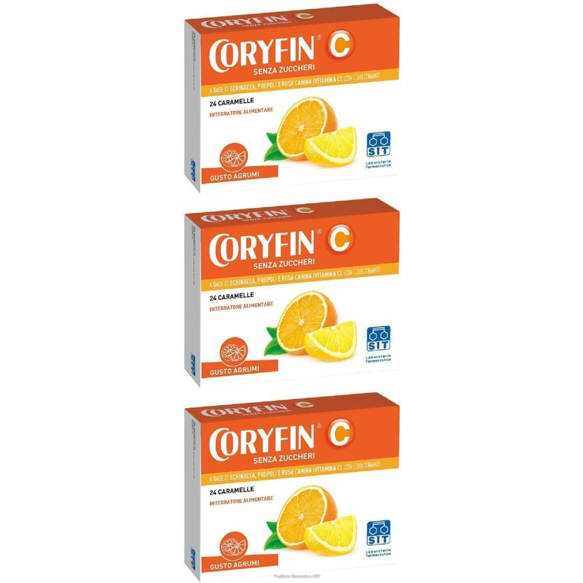 Cerca Prezzi di coryfin® c senza zuccheri gusto agrumi 3x48 g caramelle e acquista online
