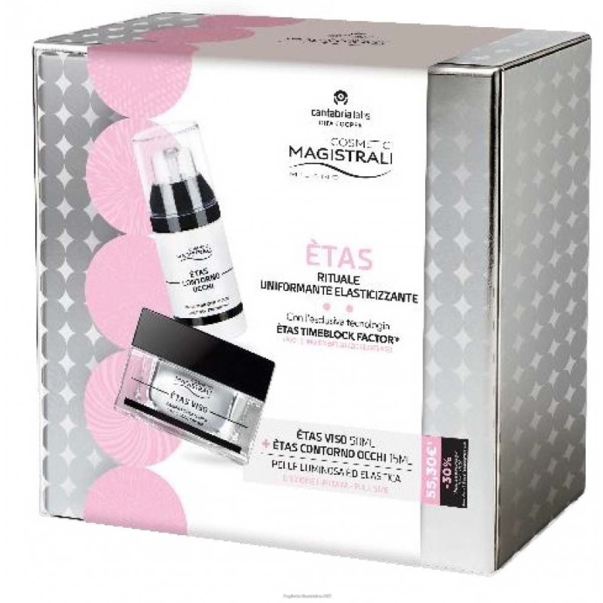 Cerca Prezzi di cosmetici magistrali etas cofanetto rituale uniformante elasticizzante con etas viso 50 ml + etas contorno occhi 15 ml e acquista online